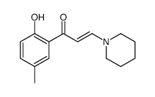 1-(2-hydroxy-5-methylphenyl)-3-piperidin-1-ylprop-2-en-1-one结构式