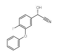 (S)-4-FLUORO-3-PHENOXYBENZALDEHYDE-CYANHYDRINE结构式