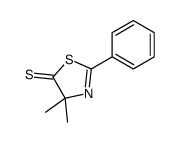 4,4-dimethyl-2-phenyl-1,3-thiazole-5-thione Structure