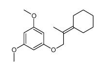 1-(2-cyclohexylidenepropoxy)-3,5-dimethoxybenzene结构式