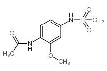 N-[2-METHOXY-4-(METHYLSULFONYLAMINO)PHENYL]ACETAMIDE结构式