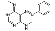 4-N,6-N-dimethyl-5-phenyldiazenylpyrimidine-4,6-diamine Structure