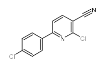 2-氯-6-(4-氯苯基)烟腈结构式
