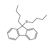 butyl(9-butyl-9H-fluoren-9-yl)sulfane Structure