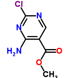 4-氨基-2-氯嘧啶-5-羧酸甲酯结构式