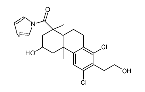 [6,8-dichloro-3-hydroxy-7-(1-hydroxypropan-2-yl)-1,4a-dimethyl-2,3,4,9,10,10a-hexahydrophenanthren-1-yl]-imidazol-1-ylmethanone Structure