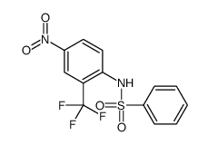 N-[4-nitro-2-(trifluoromethyl)phenyl]benzenesulfonamide Structure