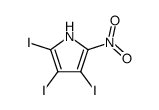 2,3,4-triiodo-5-nitro-pyrrole结构式