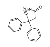 3-cyano-3,3-diphenyl-propionic acid amide结构式