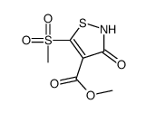 Methyl 5-(methylsulfonyl)-3-oxo-2,3-dihydroisothiazole-4-carboxylate Structure