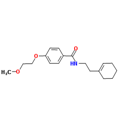 N-[2-(1-Cyclohexen-1-yl)ethyl]-4-(2-methoxyethoxy)benzamide结构式