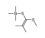 trimethyl-(2-methyl-1-methylsulfanylprop-1-enyl)sulfanylsilane Structure