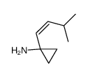 (E)-1-(3-甲基-1-丁烯)环丙烷胺结构式