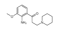 1-(2-amino-3-methoxyphenyl)-3-piperidin-1-ylpropan-1-one结构式