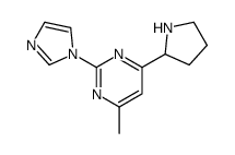 2-imidazol-1-yl-4-methyl-6-pyrrolidin-2-ylpyrimidine Structure