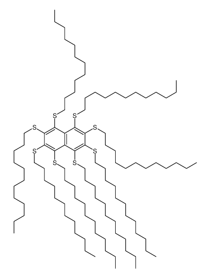 1,2,3,4,5,6,7,8-octakis(dodecylsulfanyl)naphthalene Structure