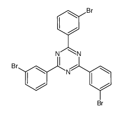 2,4,6-三(3-溴苯基)-1,3,5-三嗪结构式