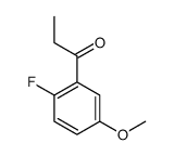 1-(2-fluoro-5-methoxyphenyl)propan-1-one结构式