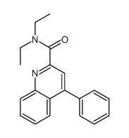 N,N-diethyl-4-phenylquinoline-2-carboxamide结构式