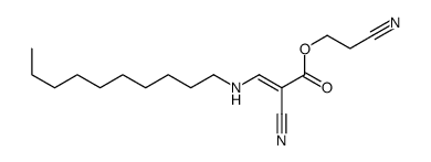 2-cyanoethyl 2-cyano-3-(decylamino)prop-2-enoate Structure