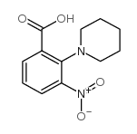 3-硝基-2-哌啶-1-苯甲酸结构式