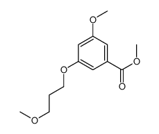 3-甲氧基-5-(3-甲氧基丙氧基)苯甲酸甲酯结构式
