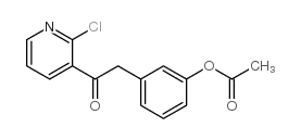 3-acetoxybenzyl 2-chloro-3-pyridyl ketone structure