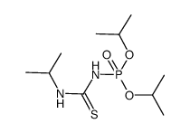 N-(diisopropoxyphosphoryl)-N'-isopropyl-thiocarbamide结构式