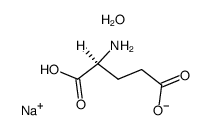 L-glutamic acid ; sodium-salt pentahydrate Structure