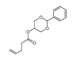 (2-phenyl-1,3-dioxan-5-yl) pent-4-enoate结构式