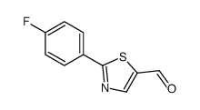 2-(4-氟苯基)噻唑-5-甲醛结构式