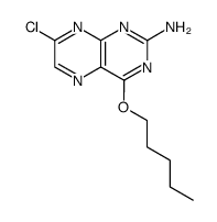 2-amino-4-(pentyloxy)-7-chloropteridine Structure
