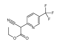ethyl 2-cyano-2-[5-(trifluoromethyl)pyridin-2-yl]acetate Structure
