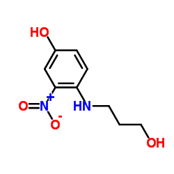 3-硝基-4-羟丙氨基苯酚结构式