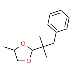 2-[(1,1-dimethyl-2-phenyl)ethyl]-4-methyl-1,3-dioxolane Structure