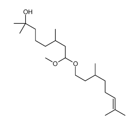8-[(3,7-dimethyl-6-octenyl)oxy]-8-methoxy-2,6-dimethyloctan-2-ol结构式