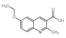 6-乙氧基-2-甲基喹啉-3-羧酸结构式