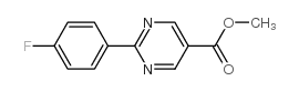 2-(4-Fluorophenyl)pyrimidine-5-carboxylic acid methyl ester Structure