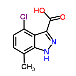 4-Chloro-7-methyl-1H-indazole-3-carboxylic acid Structure