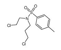 N -(2-chloroethyl)- N -(3-chloropropyl)-4-methylbenzenesulfonamide结构式