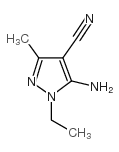 5-AMINO-1-ETHYL-3-METHYL-1H-PYRAZOLE-4-CARBONITRILE Structure