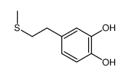 4-(2-methylsulfanylethyl)benzene-1,2-diol结构式