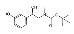 tert-butyl [(2R)-2-hydroxy-2-(3-hydroxyphenyl)ethyl](methyl)carbamate Structure