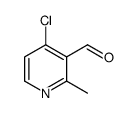 4-氯-2-甲基吡啶-3-甲醛结构式