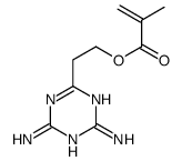 2-(4,6-二氨基-1,3,5-三嗪-2-基)乙基-2-甲基-2-丙烯酸酯结构式