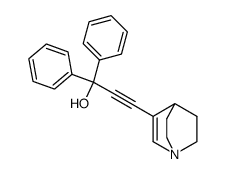 3-(3',3'-Diphenyl-3'-oxy-1'-propinyl)-2-quinuclidene结构式