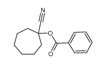 1-benzoyloxy-cycloheptanecarbonitrile结构式