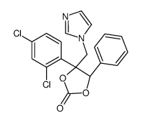 (4S,5R)-4-(2,4-dichlorophenyl)-4-(imidazol-1-ylmethyl)-5-phenyl-1,3-dioxolan-2-one Structure