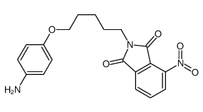 2-[5-(4-aminophenoxy)pentyl]-4-nitroisoindole-1,3-dione结构式