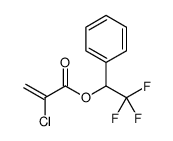 (2,2,2-trifluoro-1-phenylethyl) 2-chloroprop-2-enoate结构式